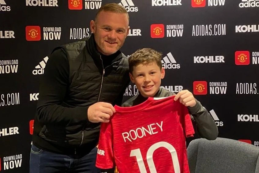 Wayne Rooney's son Kai sees himself playing for Man Utd in Premier League in 10 years