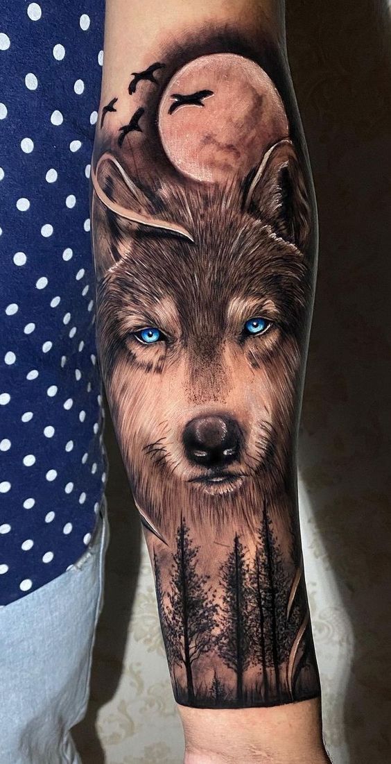 What is the meaning of the wolf tattoo?