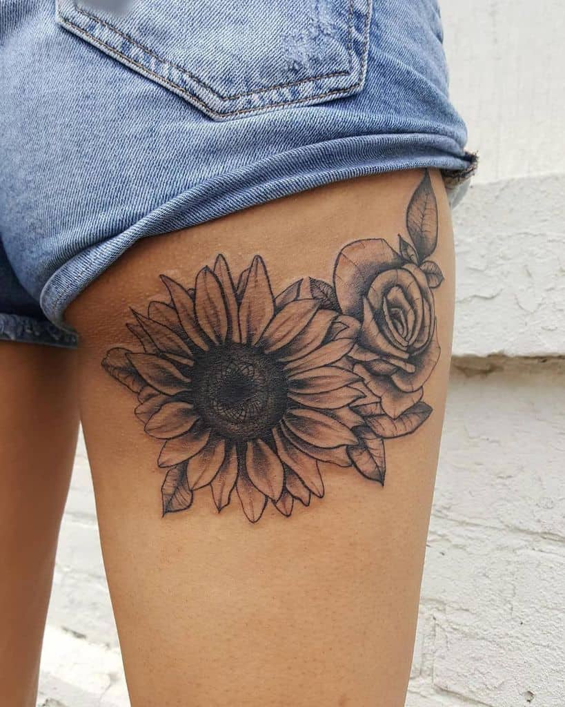 135+ Sunflower tattoo ideas: A reminder of joyful energy with you wherever you go