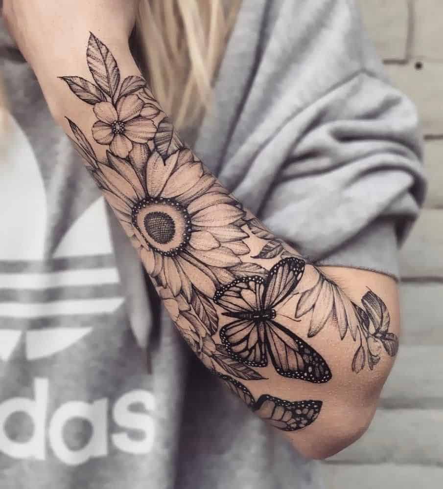 135+ Sunflower tattoo ideas: A reminder of joyful energy with you wherever you go