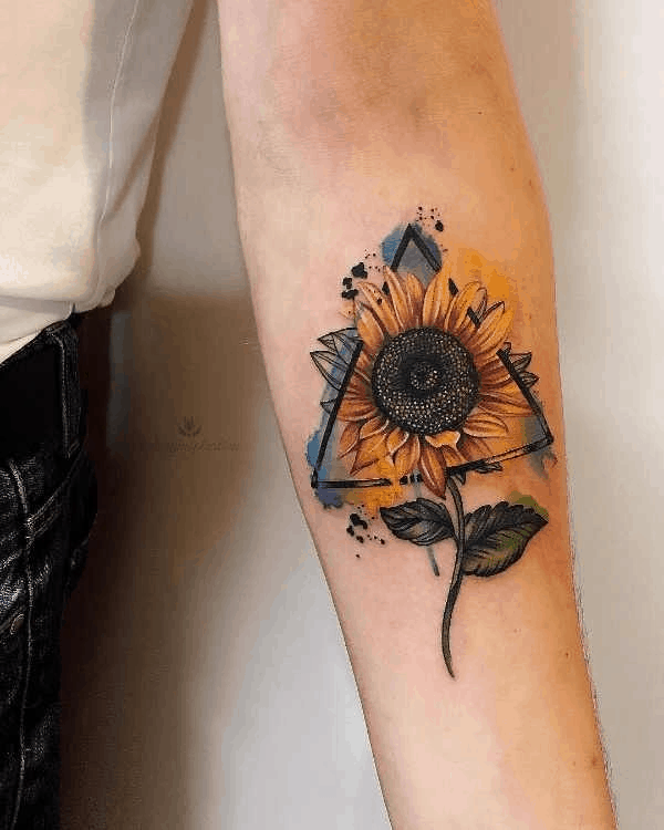 135+ Sunflower tattoo ideas: A reminder of joyful energy with you wherever you go