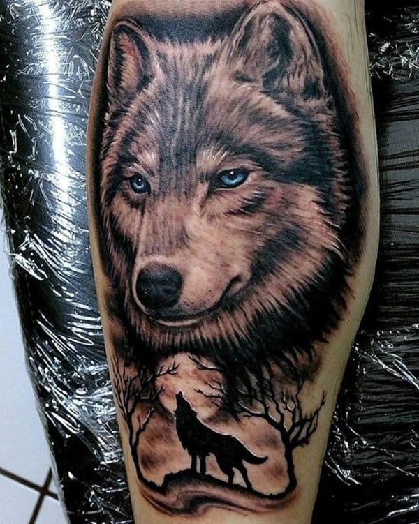 What is the meaning of the wolf tattoo?