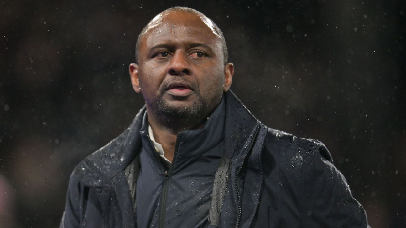 Vieira sacked by Palace after poor Premier League run
