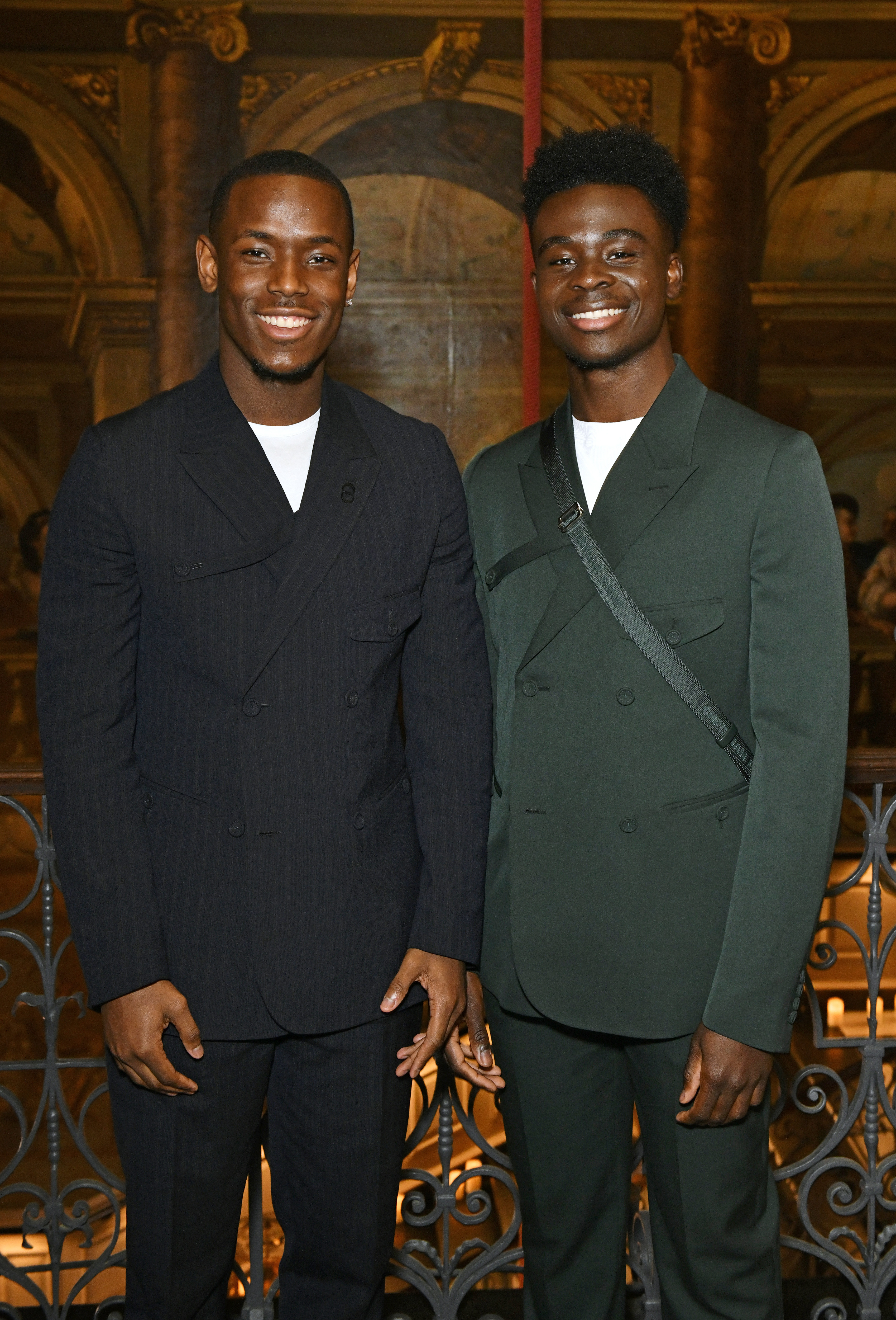 Bukayo Saka looks dapper as Arsenal star rubs shoulders with celebs at Dior’s star-studded Kensington Palace party