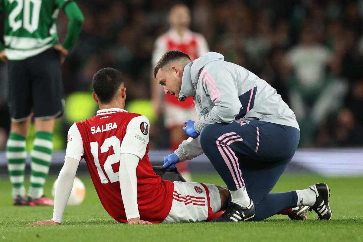 William Saliba sits out Arsenal training as doubts grow defender will be fit to face Leeds | Evening Standard