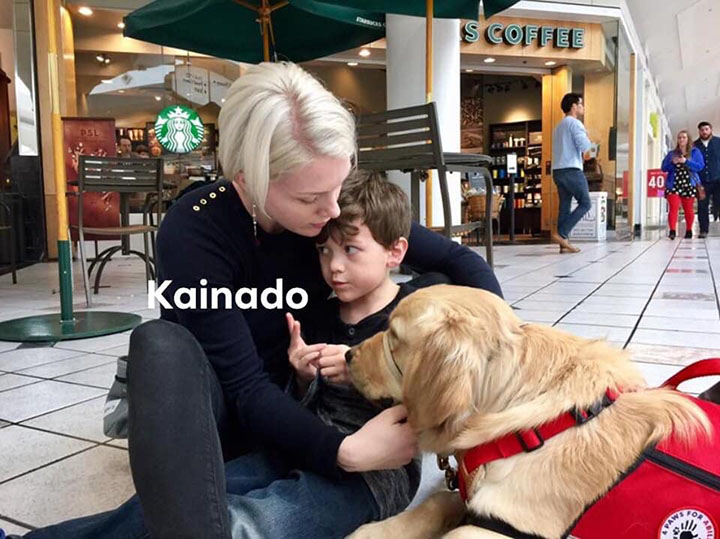 The dog becomes the autistic boy's best friend when they are often together - Juligal