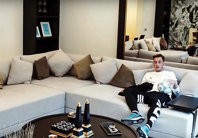 Inside the incredible £10m mansion of former Arsenal star Mesut Ozil, complete with cinema