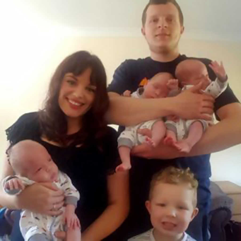 26-year-old mother miraculously gives birth to identical triplets despite odds of "200 million to one."