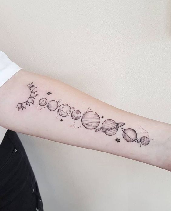 58 Cosmic Tattoo Ideas For Astronomy Lovers - mysteriousevent.com