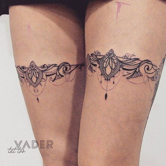 60+ Stunning Lace Tattoo Ideas for a Feminine and Fashionable Look - mysteriousevent.com