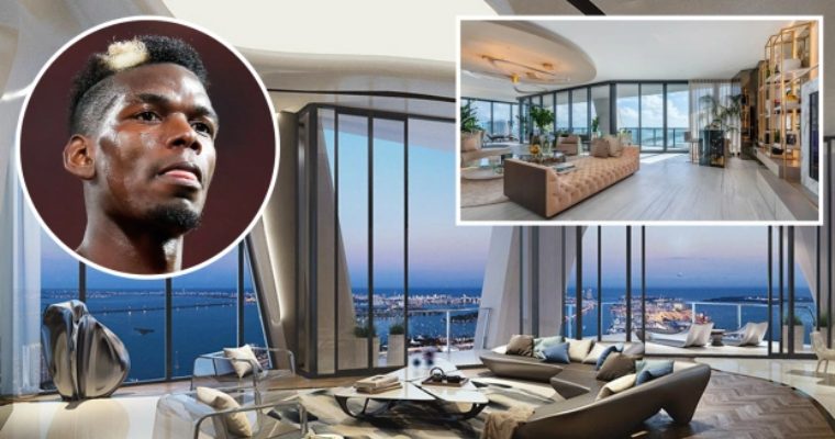 Inside ex- Man Utd Paul Pogba’s plush Miami apartment including private beach club – and Beckhams as neighbours