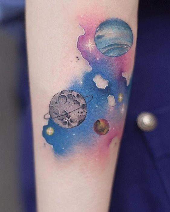 58 Cosmic Tattoo Ideas For Astronomy Lovers - mysteriousevent.com