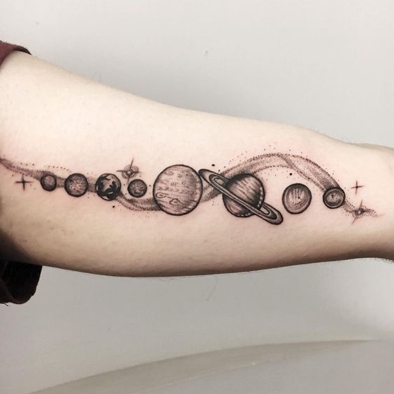 58 Cosmic Tattoo Ideas For Astronomy Lovers - mysteriousevent.com