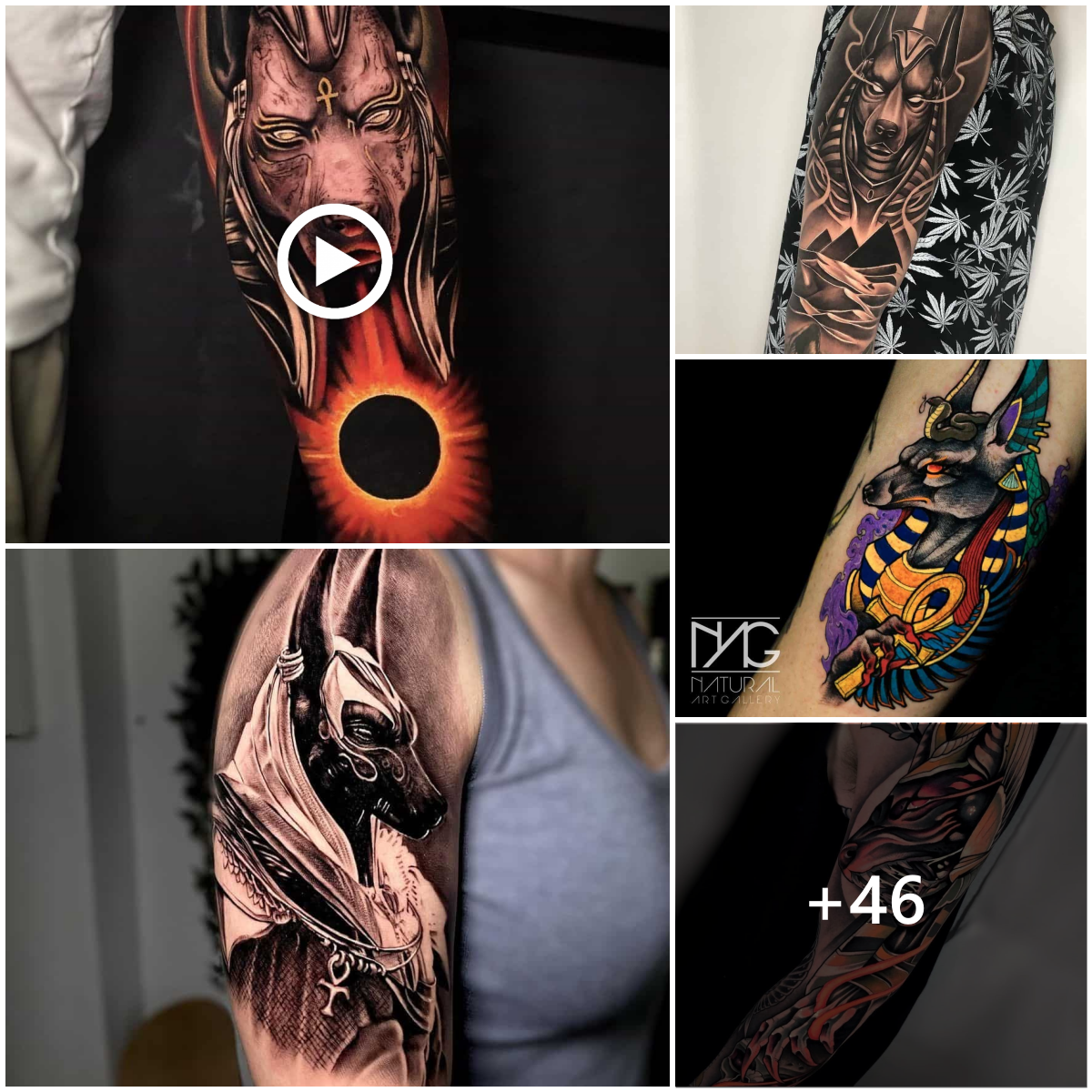 Reveal the Mysterious Power of Anubis Tattoos and Get Ideas for Your ...