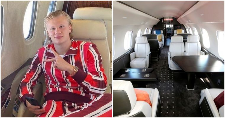 Inside the private jet with 'modern interior' by Erling Haaland to Manchester, also used by F1 ace Charles Leclerc