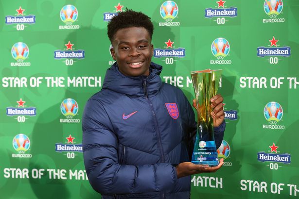 England star Bukayo Saka destined for greatness when school retired his shirt as a boy