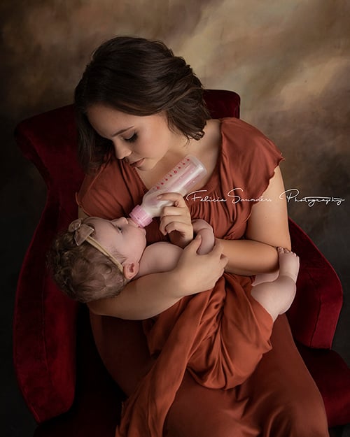 Photo Showing Different Way to Feed Babies