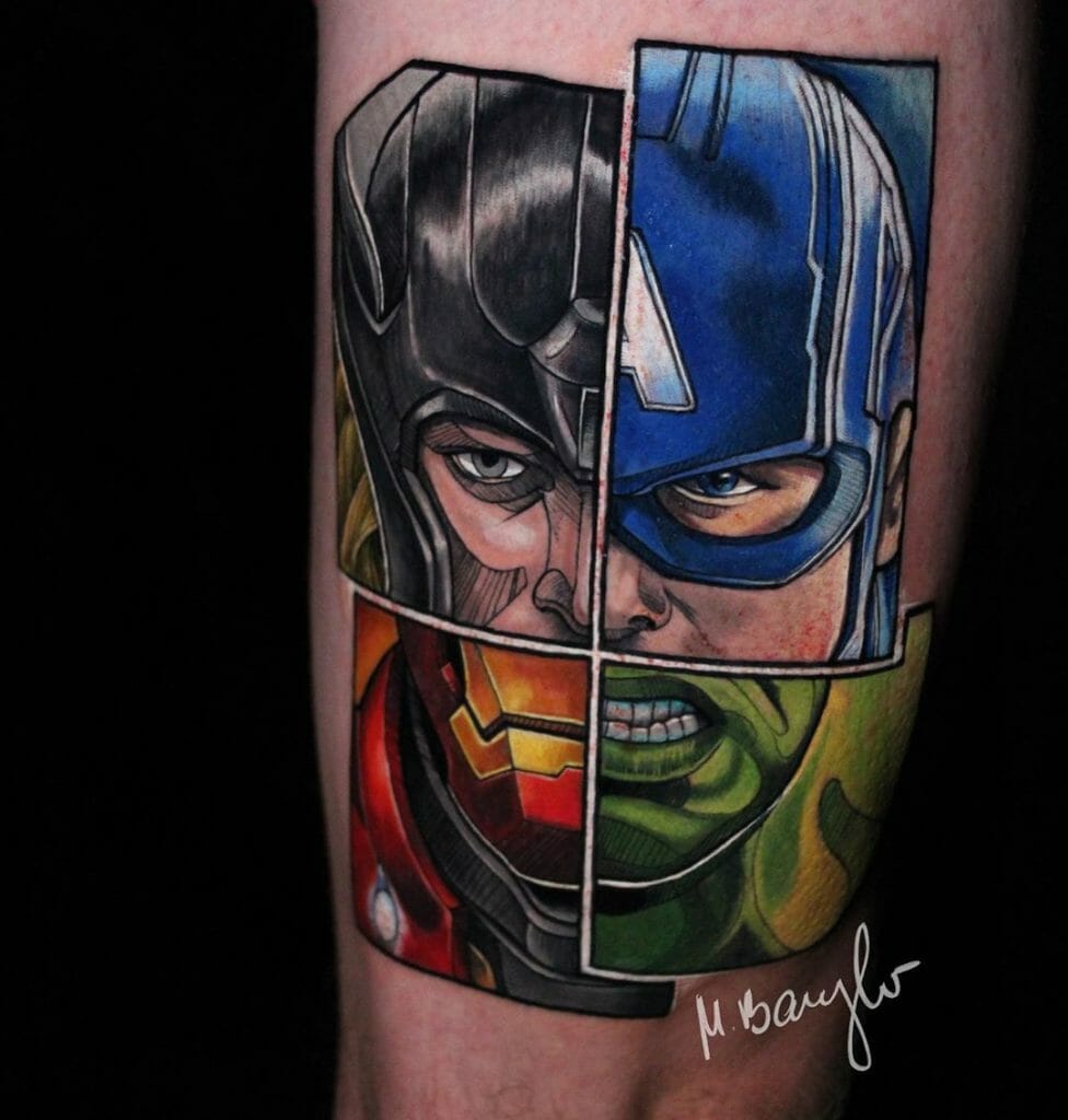 Top 100+ Marvel Tattoo Ideas [2023 Inspiration Guide] – exploretheworls.com