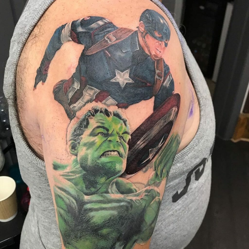 Top 100+ Marvel Tattoo Ideas [2023 Inspiration Guide] – exploretheworls.com