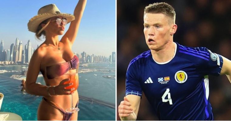 Scott McTominay told he is ‘lucky boy’ as stunning Man Utd Wag Cam shows off bikini body in Dubai