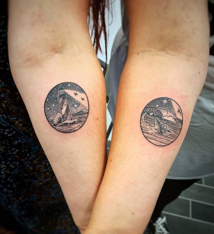 52+ Matching Sister Tattoos to Honor Your Unbreakable Bond - mysteriousevent.com