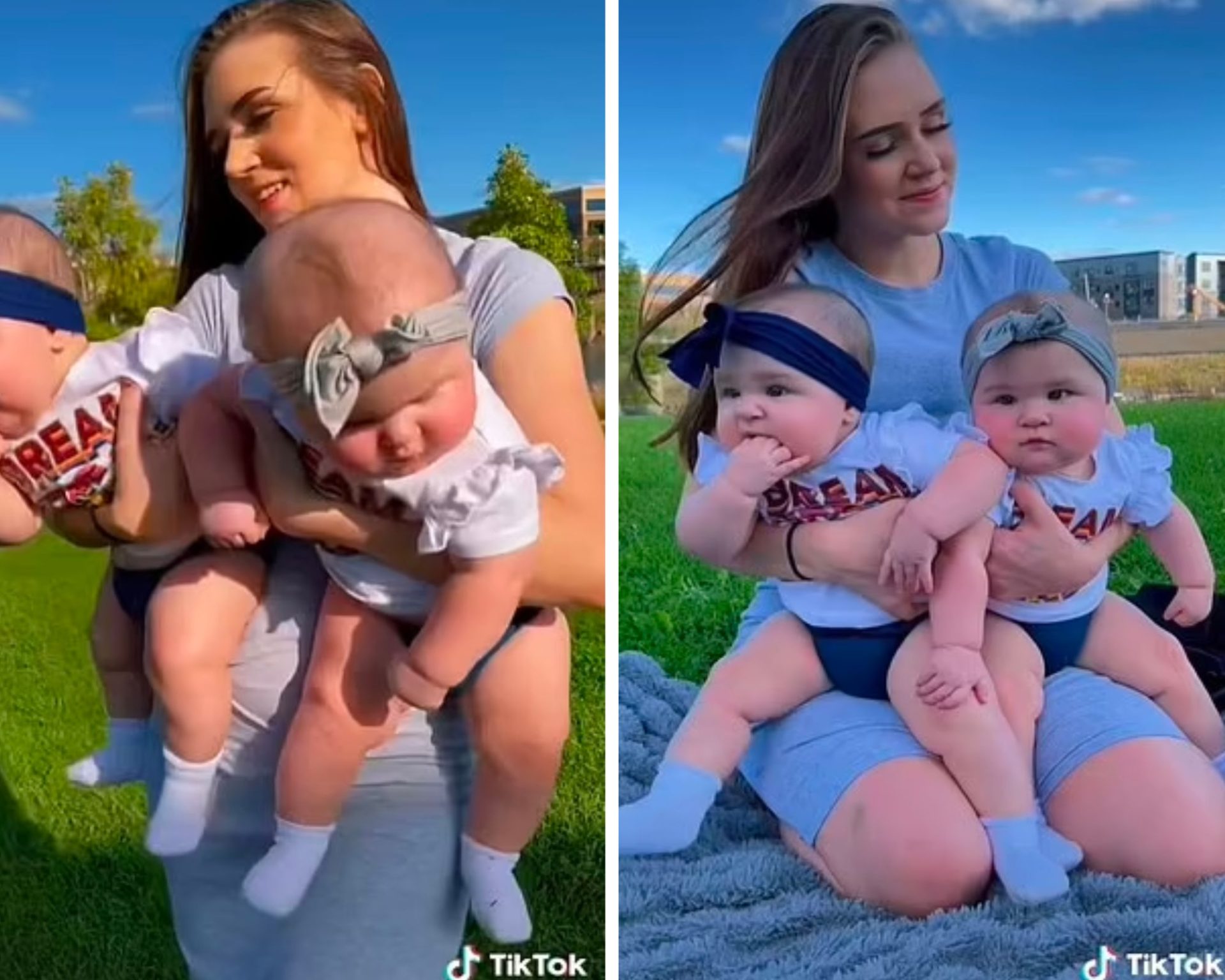 ‘Tiny’ 5’3″ mother of twins who weigh 21 LBS astounds everyone with the size of her gigantic 𝘤𝘩𝘪𝘭𝘥ren