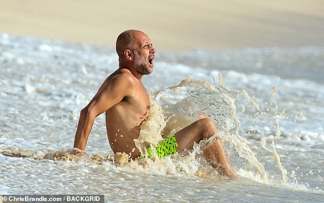 Man City boss Pep Guardiola, 51, enjoys a luxury family holiday on the Caribbean island of Barbados