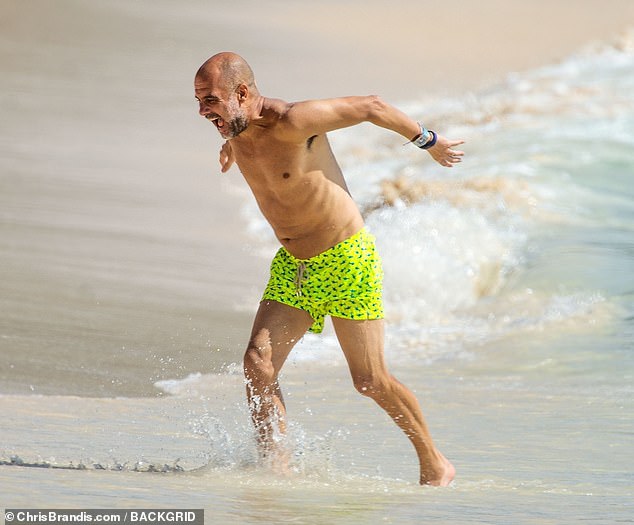 Man City boss Pep Guardiola, 51, enjoys a luxury family holiday on the Caribbean island of Barbados