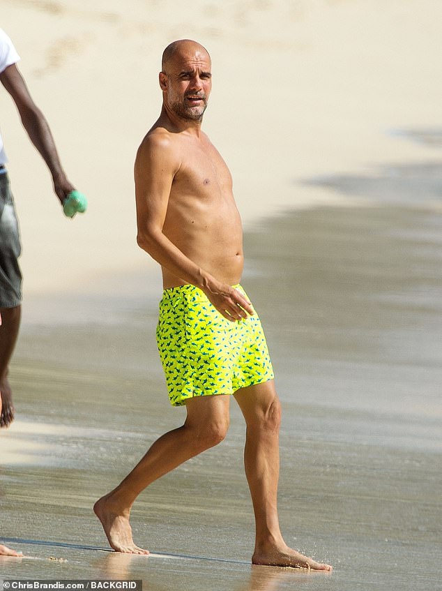 Man City boss Pep Guardiola, 51, enjoys a luxury family holiday on the Caribbean island of Barbados