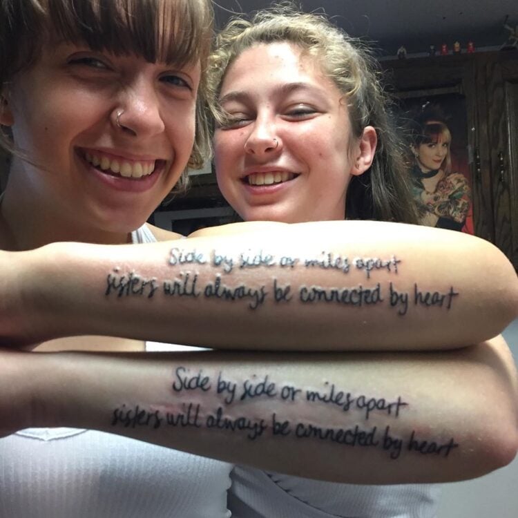 52+ Matching Sister Tattoos to Honor Your Unbreakable Bond - mysteriousevent.com