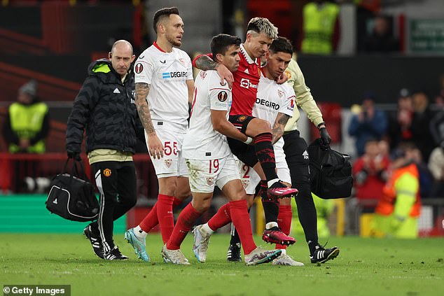 Martinez picked up the injury against Sevilla last week and had to be carried off the field