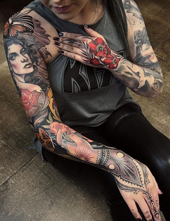 Unveiling the Masterpiece of Tattoo Artist Kat Abdy: Awe-Inspiring Intricate and Imaginative Designs.