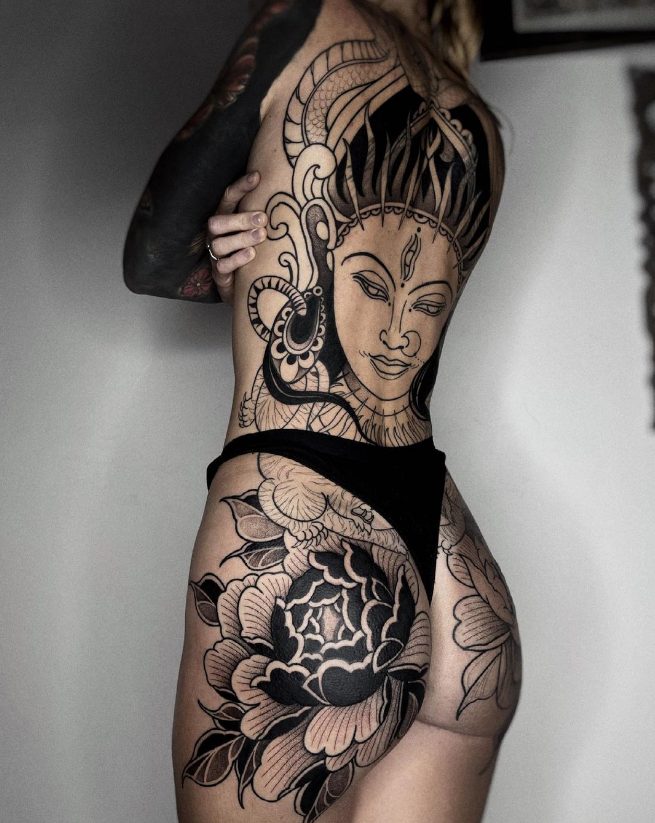 Be Captivated By The Creative Tattoos Of TihoKsenya Bali: A Tattoo Artist With A Unique Connection To Nature And Mythology