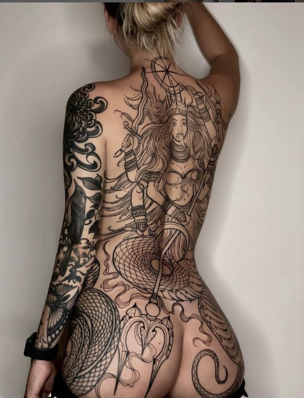 Be Captivated By The Creative Tattoos Of TihoKsenya Bali: A Tattoo Artist With A Unique Connection To Nature And Mythology