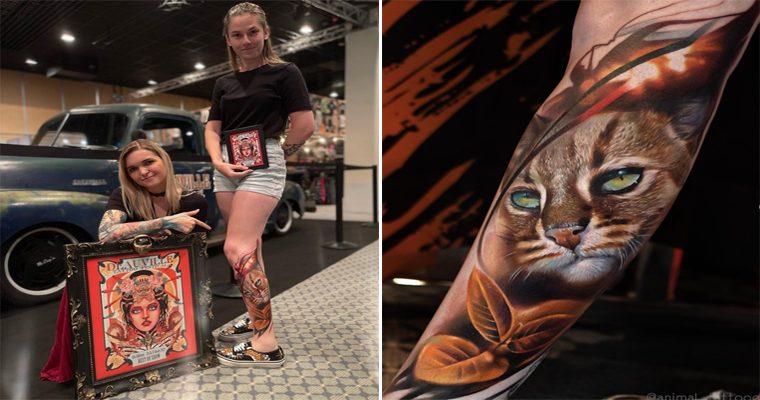 "Unleashing Creativity with Natasha ANIMAL: Discover the Stunning Designs of a Master Tattoo Artist".