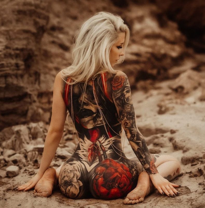 Unleashing The Power Of Body Art: Celebrating The Beauty And Empowerment Of Tattoo Model And Artist Jana Melod Miller.