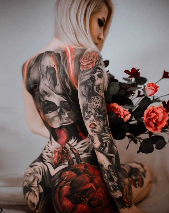 Unleashing The Power Of Body Art: Celebrating The Beauty And Empowerment Of Tattoo Model And Artist Jana Melod Miller.