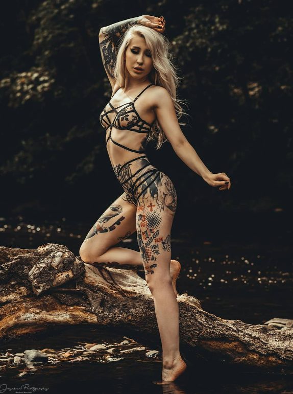 Unleashing The Power Of Body Art: Celebrating The Beauty And Empowerment Of Tattoo Model And Artist Jana Melod Miller.