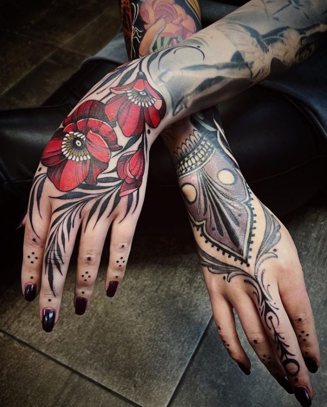 Unleashing The Creative Vision Of Tattoo Artist Kat Abdy: A Master Of Intricate And Imaginative Designs.