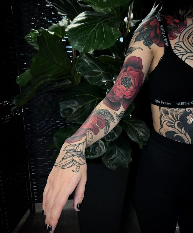 Unleashing The Creative Vision Of Tattoo Artist Kat Abdy: A Master Of Intricate And Imaginative Designs.