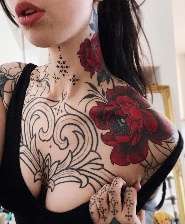 Unleashing The Creative Vision Of Tattoo Artist Kat Abdy: A Master Of Intricate And Imaginative Designs.