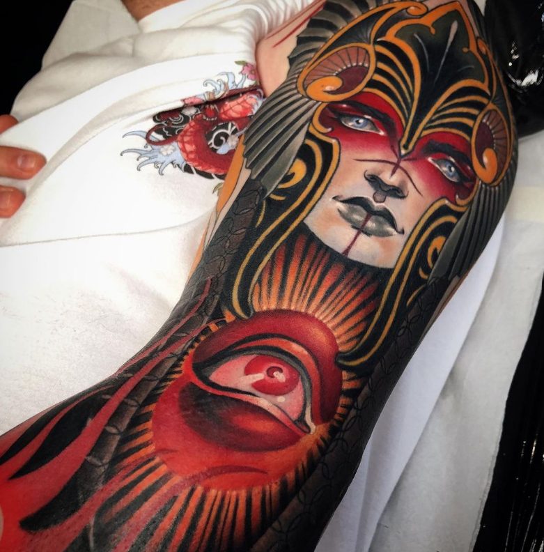 Unleashing The Creative Vision Of Tattoo Artist Kat Abdy: A Master Of Intricate And Imaginative Designs.