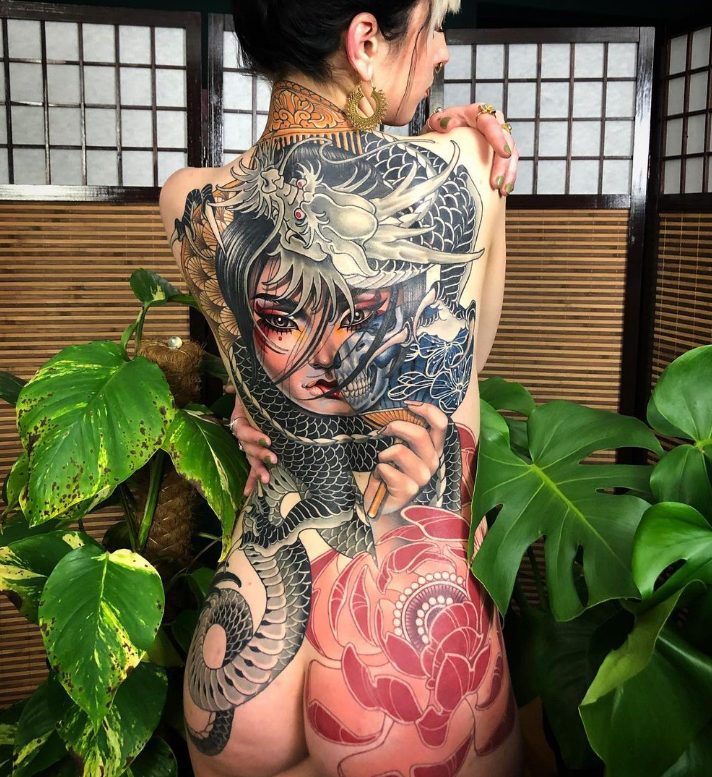 Unleashing The Creative Vision Of Tattoo Artist Kat Abdy: A Master Of Intricate And Imaginative Designs.