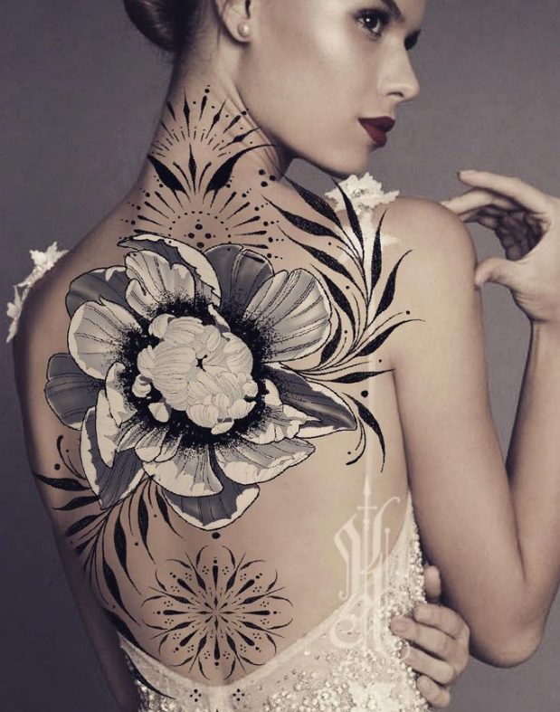 Unleashing The Creative Vision Of Tattoo Artist Kat Abdy: A Master Of Intricate And Imaginative Designs.