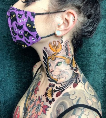 Unleashing The Creative Vision Of Tattoo Artist Kat Abdy: A Master Of Intricate And Imaginative Designs.