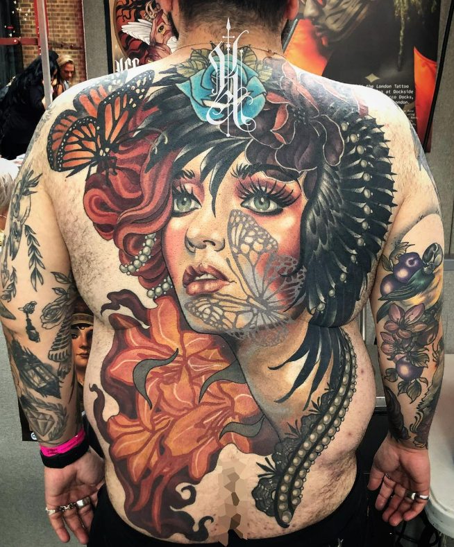 Unleashing The Creative Vision Of Tattoo Artist Kat Abdy: A Master Of Intricate And Imaginative Designs.