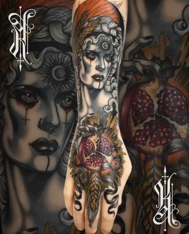 Unleashing The Creative Vision Of Tattoo Artist Kat Abdy: A Master Of Intricate And Imaginative Designs.