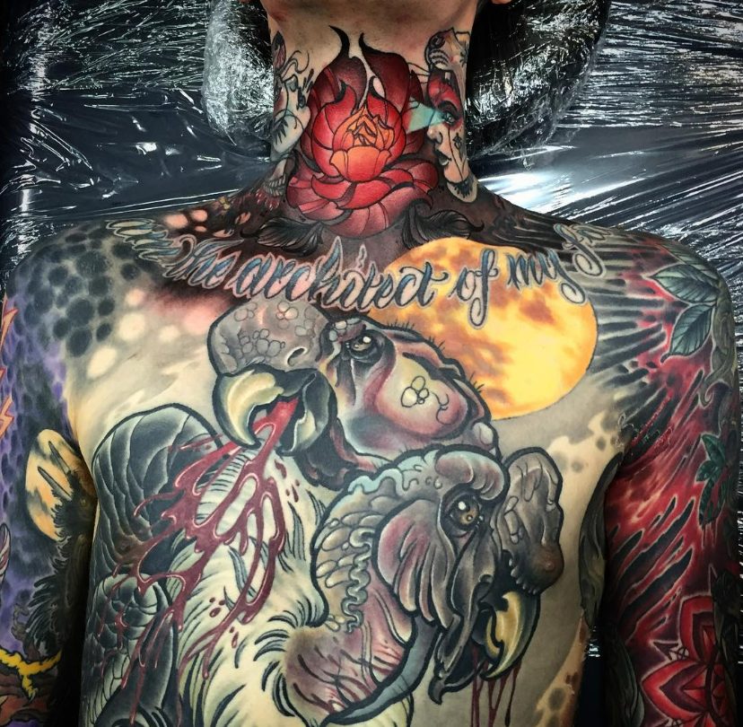 Unleashing The Creative Vision Of Tattoo Artist Kat Abdy: A Master Of Intricate And Imaginative Designs.