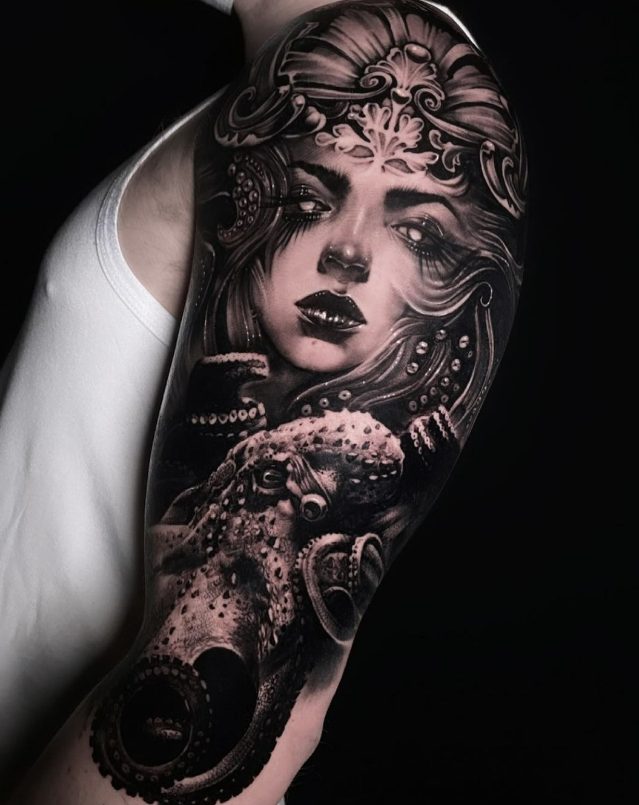 Immerse Yourself in a Captivating World of Art by Silverliningsbykris: Experience Her Magical Tattoo Designs.