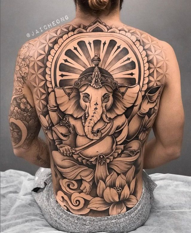 Experience The Captivating And Innovative Tattoo Art Of Jai Cheong: A Master Of Bold And Graphic Designs Infused With Nature, Geometry, And Surrealism.